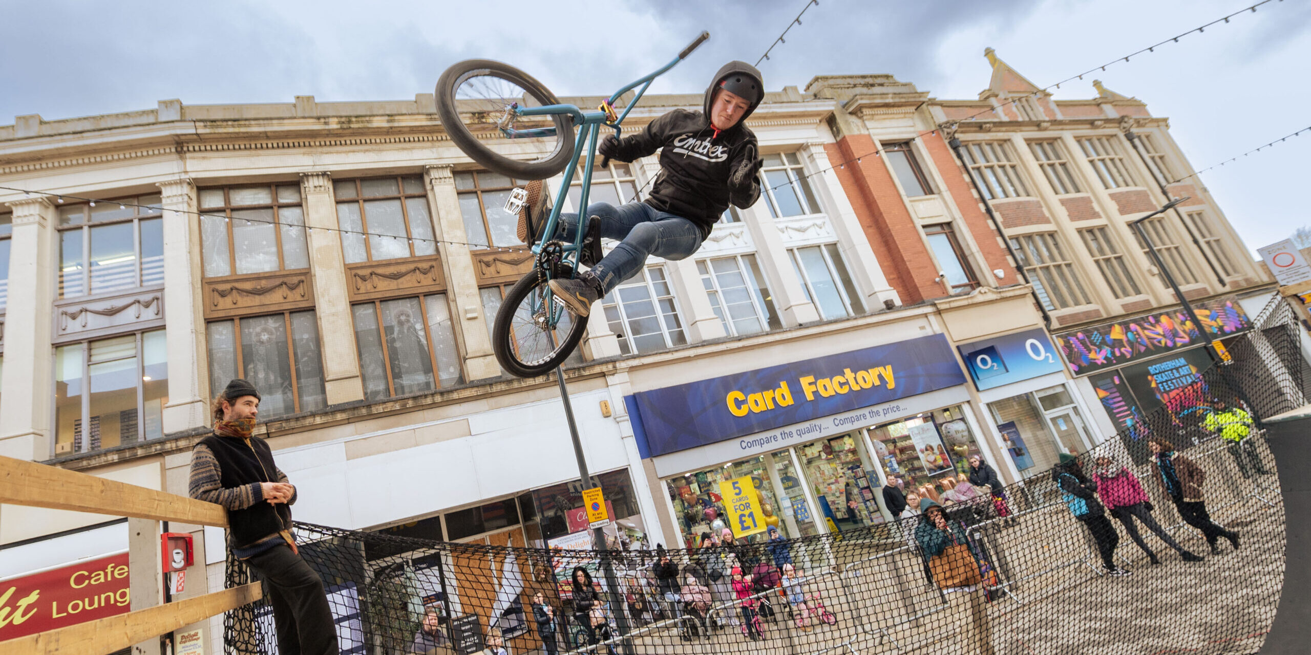 2. BMX pro Jack Mcguire takes to the ramp