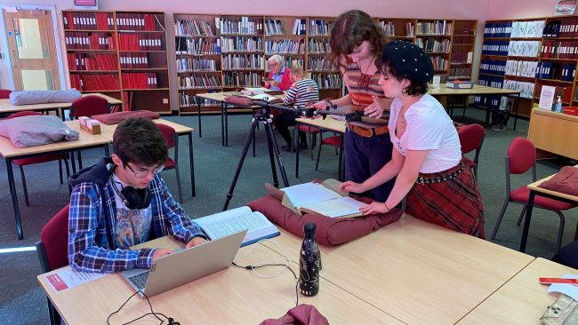 Wentworth Oxford_Interns_working_on_Muniments_at_Sheffield_Archives_2