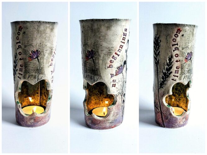 Ceramic Spring Tea Light Holder workshop